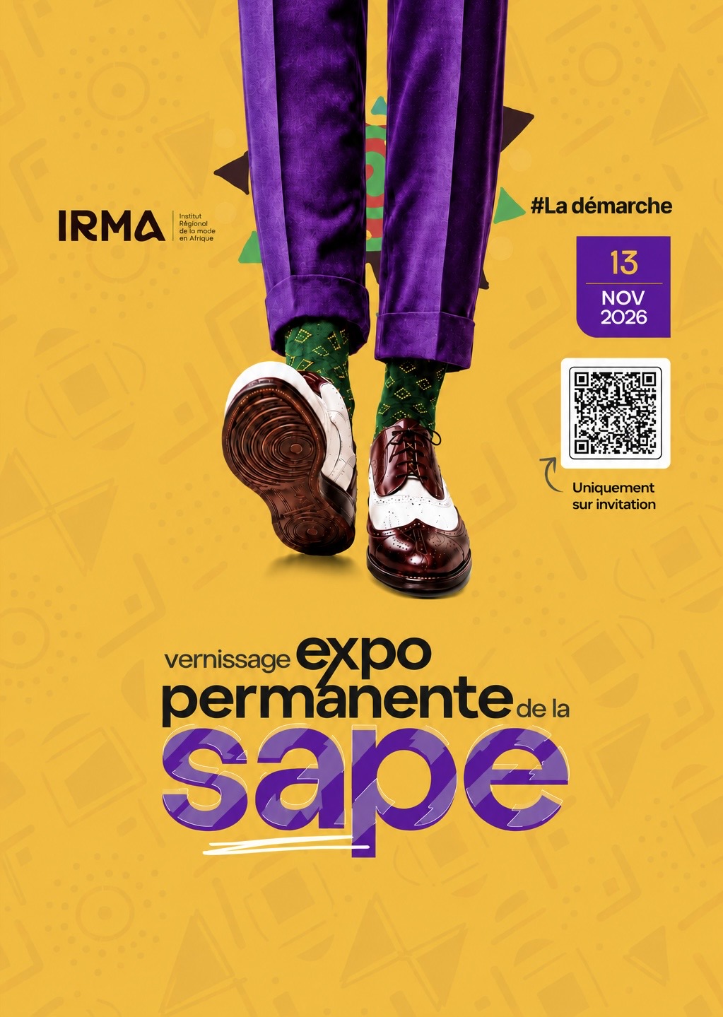 Affiche officielle de l'exposition permanente de la SAPE, vernissage le 13 novembre 2026