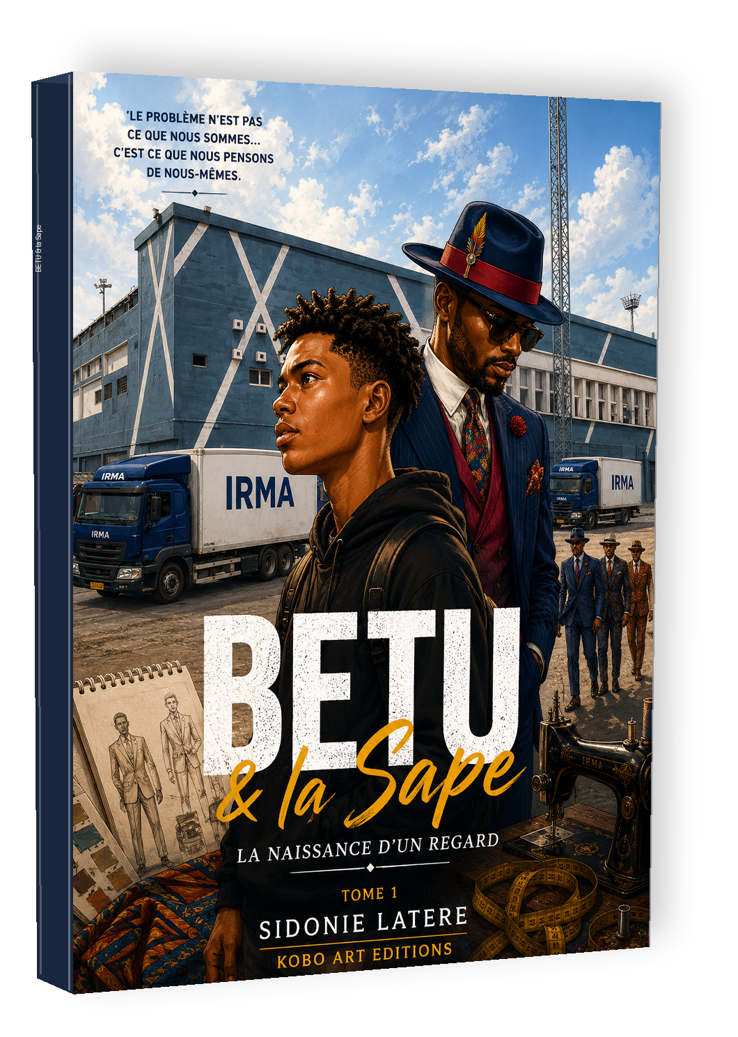 Simulation 3D du livre BETU & la Sape, tome 1, par Sidonie Latere